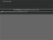 Tablet Screenshot of luvcare.com